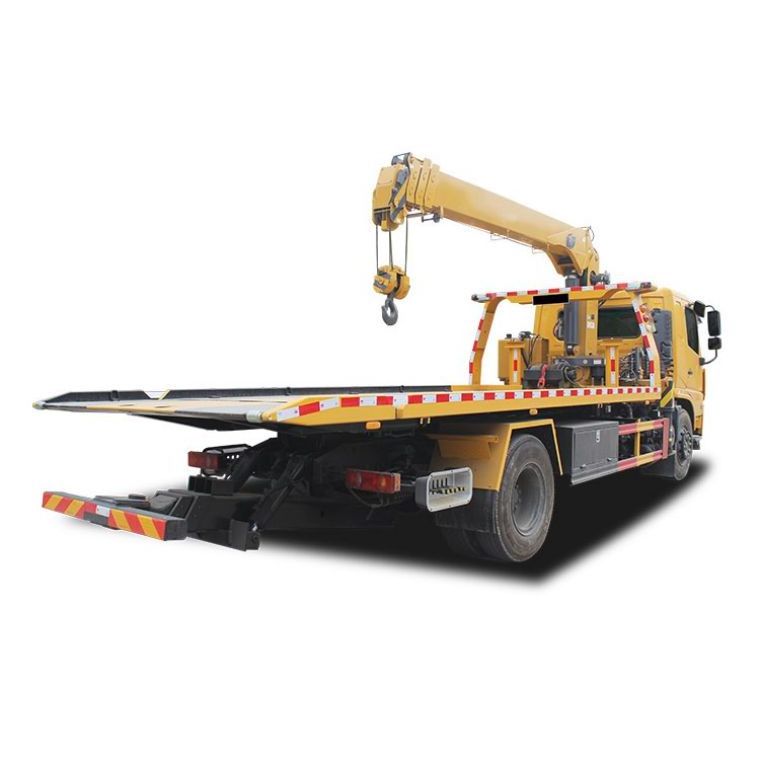 JAC Flat Bed Crane Tow Truck 6.3t 4x2 Wrecker Road Maintenance Truck Remove Obstacles Truck for Sale