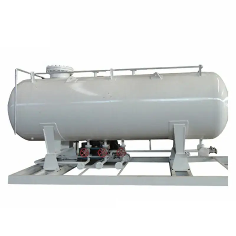 Mini 2.5t 5t 10m3 Cooking Gas Filling Station LPG Tank Skid 5000L LPG Tanker Station LPG Gas Station factory made on sale