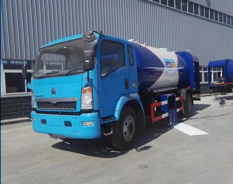 HOWO 4x2 6tons 10000liters 10m3 LPG Bobtail Tanker Truck lpg filling station  Liquid Bulk Gas Transport Truck