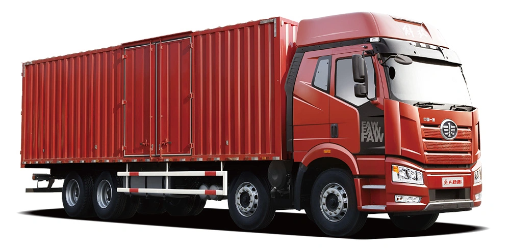 KEEYAK HOT SALE China FAW 8*4 14 Wheels Rigid Logistics transportation Truck Cargo Trucks for Factory price