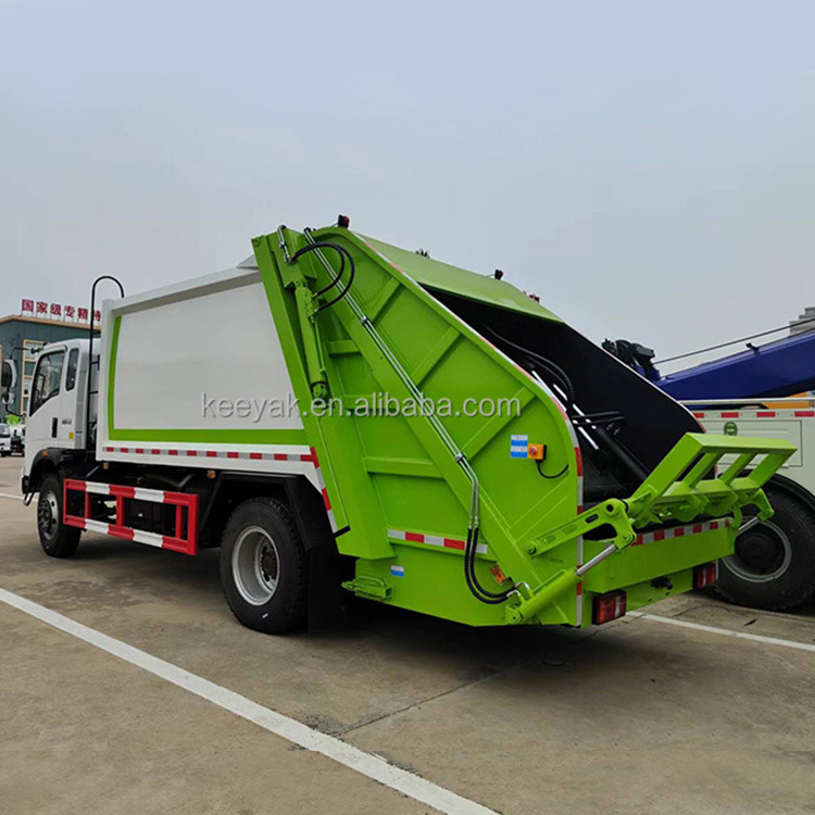 HOWO 6x4 Garbage Truck Compactor Euro 4 Waste Disposal Garbage Rear Loader truck Green Diesel Garbage Compactor Truck