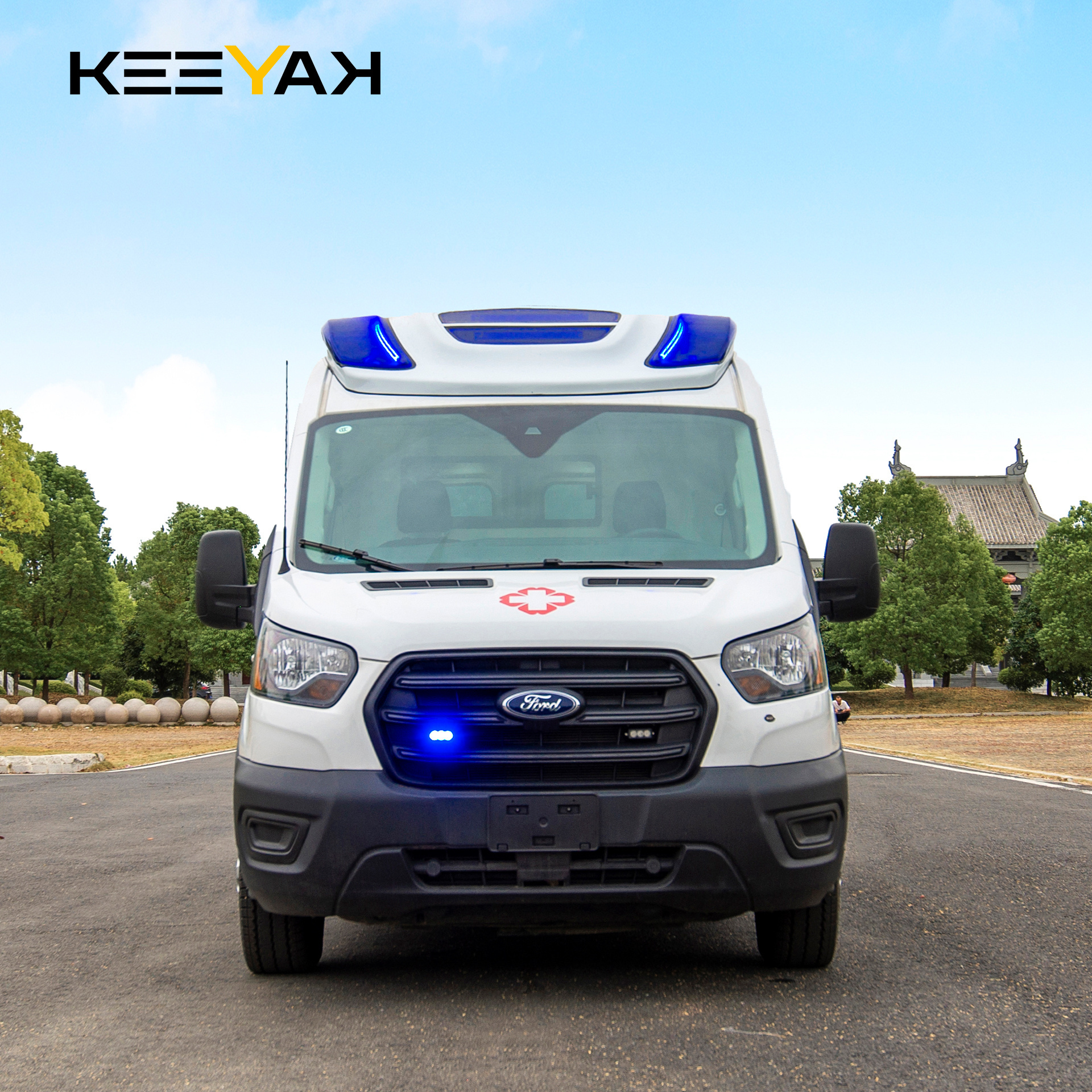 KEEYAK Hot New Ford 362 Ambulance Euro 2 3 4 5 Hospital Disability Transfer Vehicle 4x2 Ambulance Vehicle