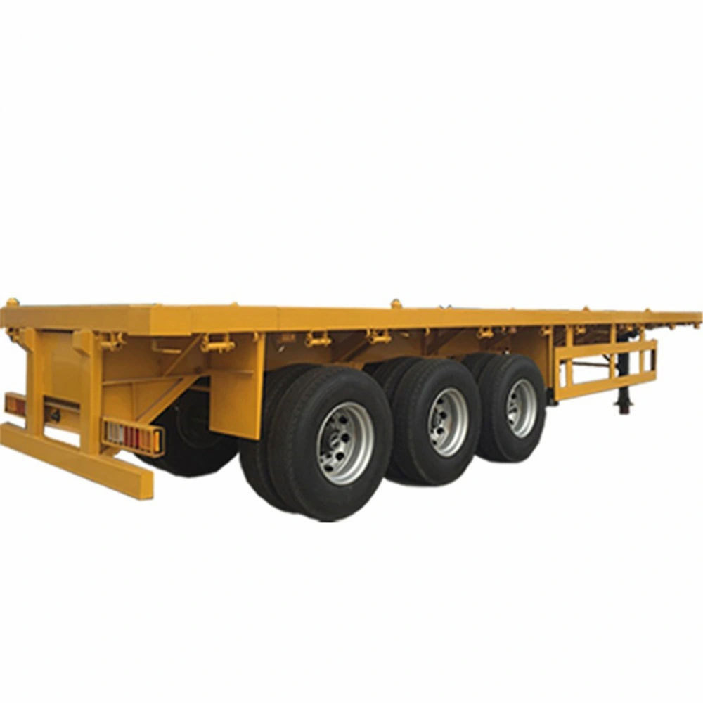 Vehicle Master 3 Axles 4 Axles 40 FT Flatbed 20FT Flat Bed Container Flatbed Semi Truck Trailer