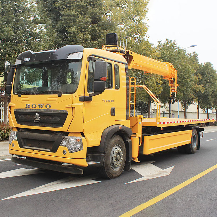 Howo 4x2 8 Ton New Tow Truck Factory Wrecker Truck Manufacturers Self Loader China Wrecker Towing Truck With Crane