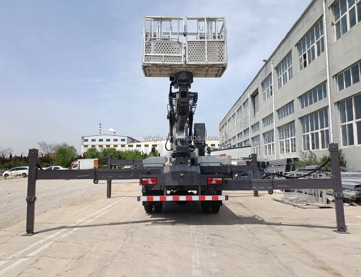 KEEYAK JMC Diesel High Arial Work Platform 25m Bucket Truck 6 Wheeler 4x2 Lifting Platform Ladder Lift Truck