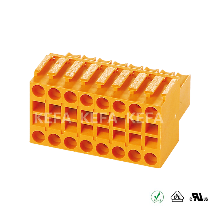 KF2EDGKE - 3.5 3.5mm Pitch Plug-In Pluggable Double Row Terminal Block Electric Plug Male Female Connectors Blocks