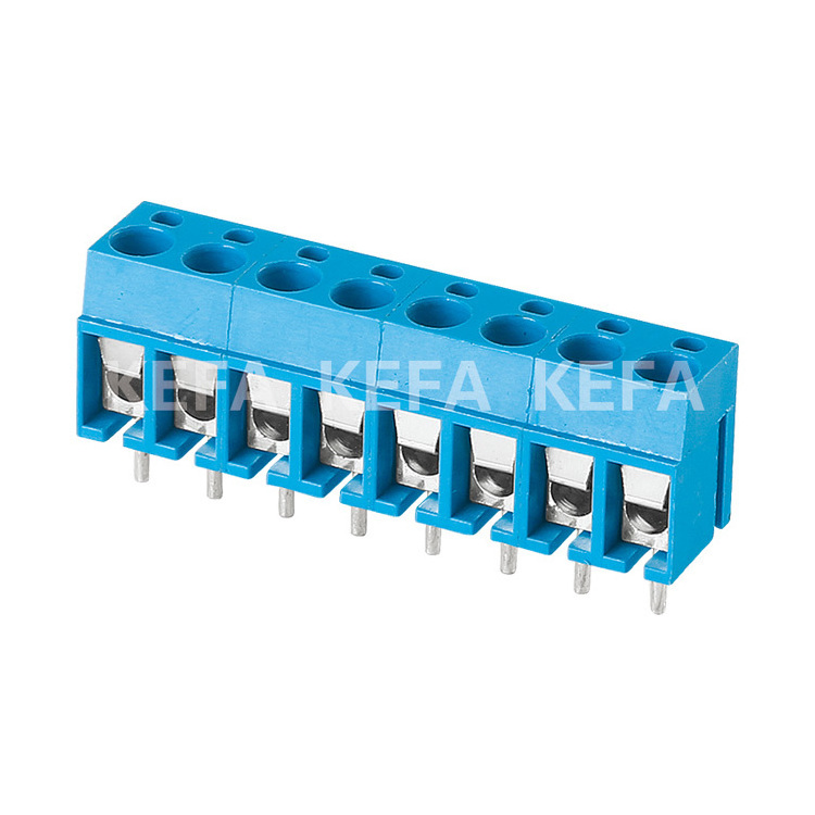 KF300-5.0 Plastic 5.0mm Quick Connect Blue Color High Quality Pcb Terminal Block