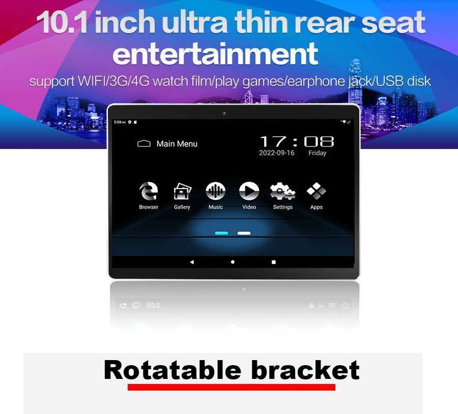 Universal Car Android TV Radio Stereo Touch Screen - Portable 10 Inch Multi-function Smart Tv For Car for headrest monitor