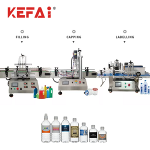 KEFAI Automatic Four-head Tabletop Diaphragm Pump Magnetic Gear Pump Liquid Small Production Line Filling Machinery