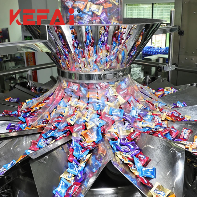 KEFAI Fully Automatic VFFS Soft Gummy Bear Candy Pouch Filling Sealing Packaging Machine