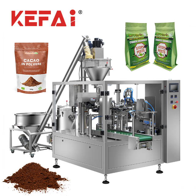 KEFAI Automatic 110 Single Phase Premade Bag Packaging Machine Stand-up Pouch Doypack Zipper Bag Rotary Bag Packing Machine