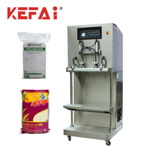 KEFAI Semi Automatic 25KG 50KG Rice Bag External Vacuum Packing Sealing Machine