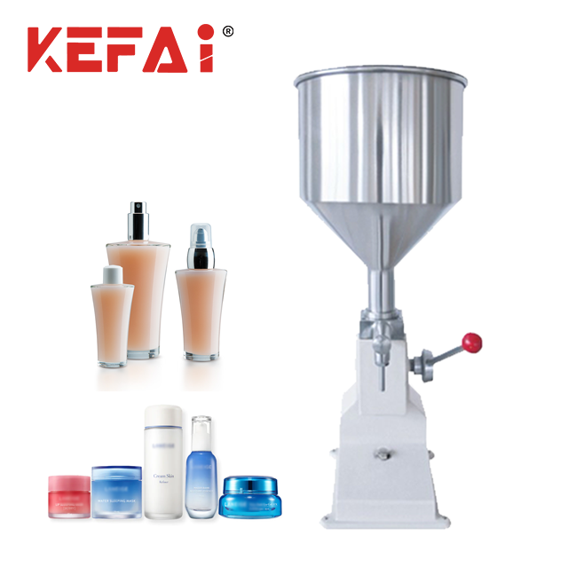 KEFAI Low Price Cosmetic Cream Skin Care Liquid Bottle Filler Hnad Pressure Manual Filling Machine