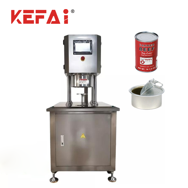 KEFAI Semi Automatic Tin Can Sardine Tuna Fish Beef Canning Machine Canned Meat Sealing Machine Canning Machine