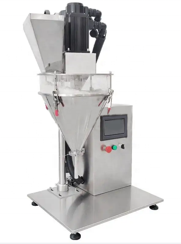 KEFAI New Product Semi-automatic Economical Auger Filling Machine Make up Face Powder Tabletop Screw Filler