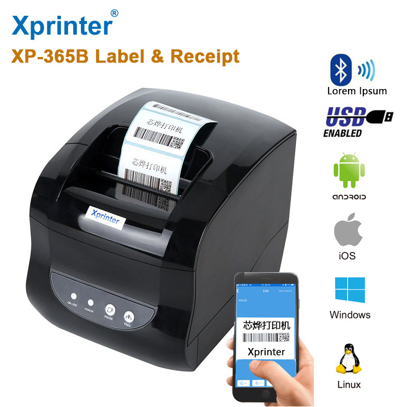 New Launch Xprinter XP-365B Printer 80mm Cheap Thermal Barcode Price Printer Launch Thermal Printer