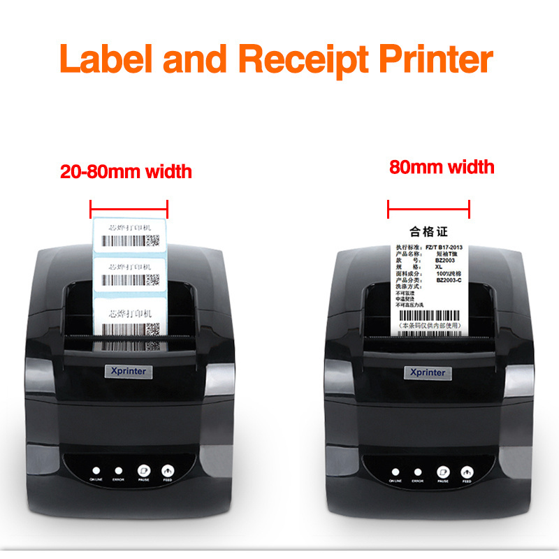 New Launch Xprinter XP-365B Printer 80mm Cheap Thermal Barcode Price Printer Launch Thermal Printer