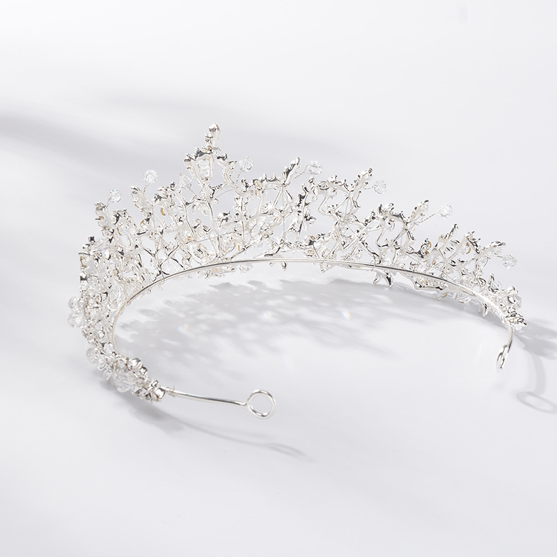 Big Golden Baroque Bridal Crowns Round Imperial Tiara wedding Hair accessories Bridal Headbands Headpiece