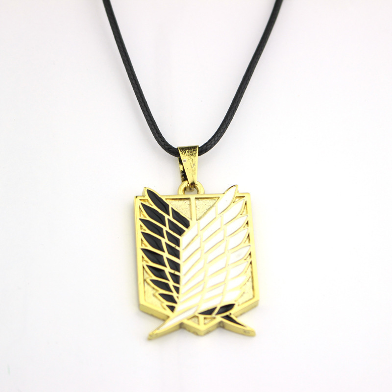 Metal Anime Attack On Titan Shingeki no Kyojin Cosplay Necklace Scouting Legion