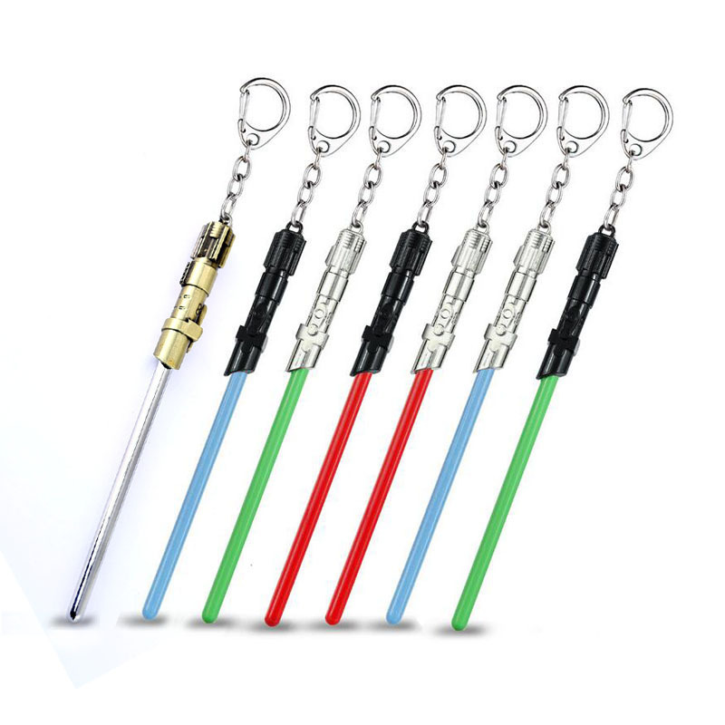 Anime Lightsaber Keychain Fashion Cosplay Accessories Key Chains Jewelry Chaveiro Llavero Gift