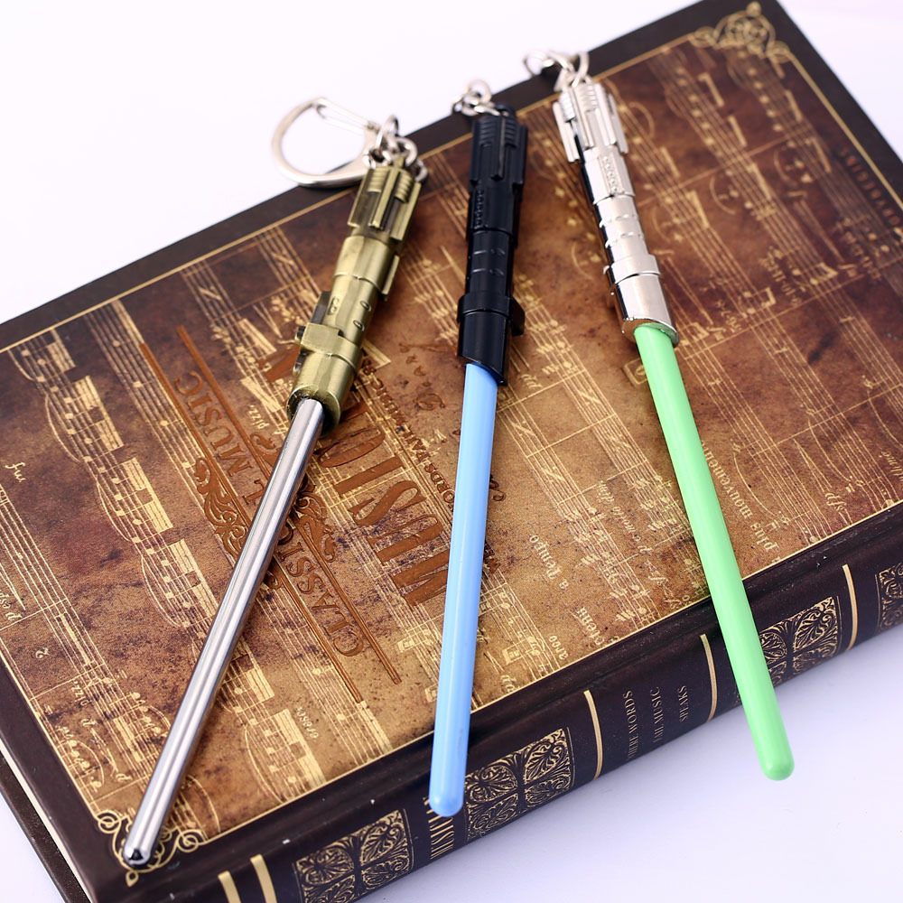 Anime Lightsaber Keychain Fashion Cosplay Accessories Key Chains Jewelry Chaveiro Llavero Gift