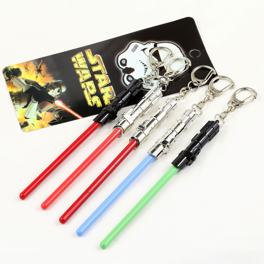 Anime Lightsaber Keychain Fashion Cosplay Accessories Key Chains Jewelry Chaveiro Llavero Gift