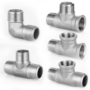 NPT,BSPP,BSPT thread,304 304L 316 316L stainless steel pipe connection connector fittings