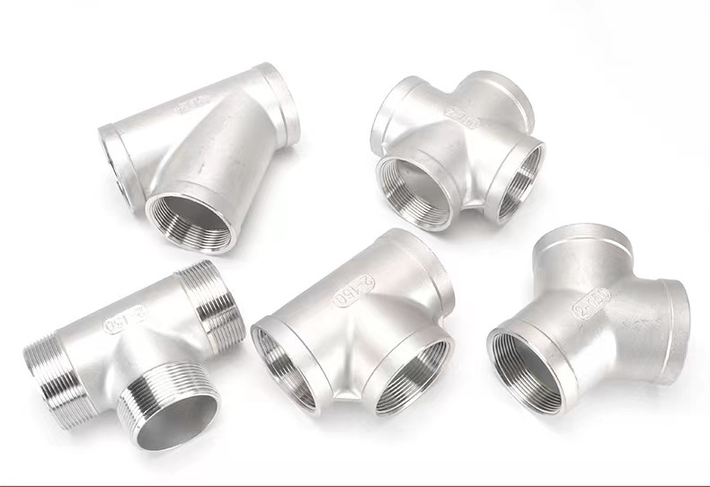 NPT,BSPP,BSPT thread,304 304L 316 316L stainless steel pipe connection connector fittings