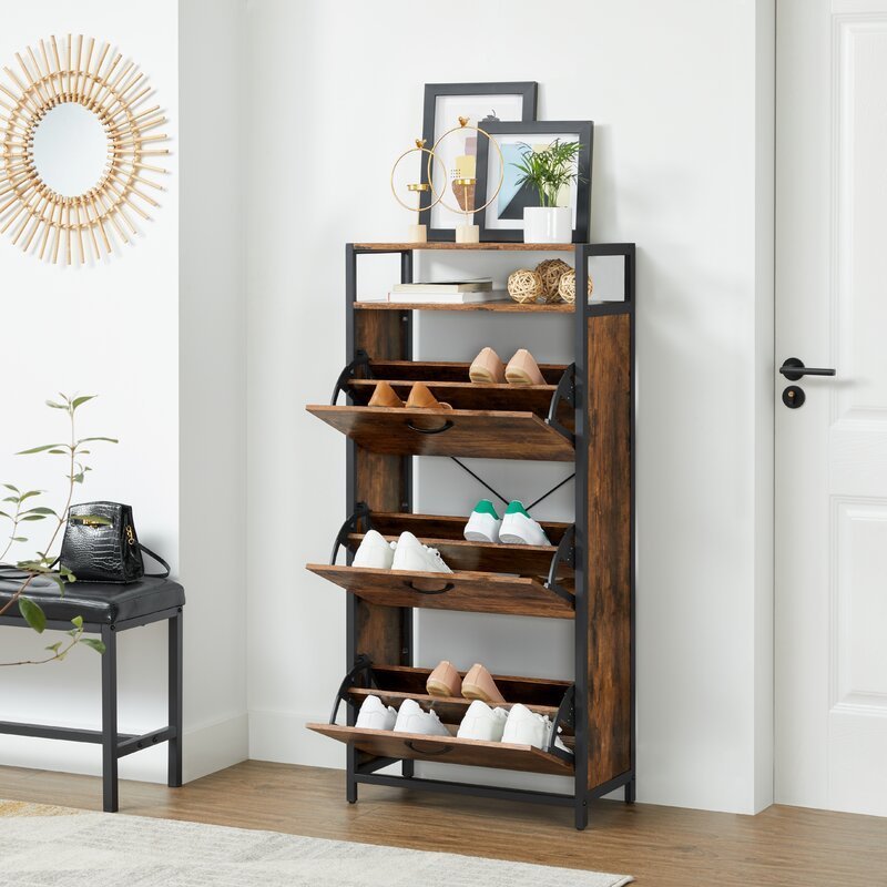 wholesale customized smart shoes cabinet shoe rack cabinet wooden modern