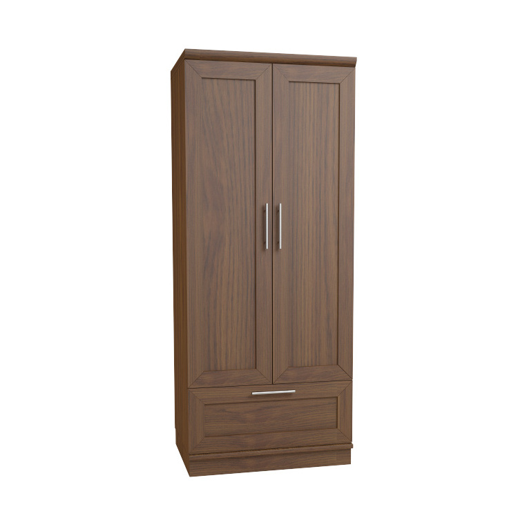 Elegant bedroom furniture multiple solid wood wardrobe for clothes storage