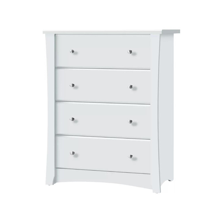 Simple french style design glossy white wooden chest of multi drawers for hall