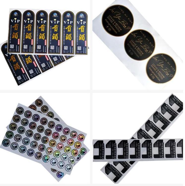 Custom Self Adhesive Labels Roll Printed Stickers Waterproof Bottle Labels Beverage Beer Bottles Vinyl Custom Sticker for Drink