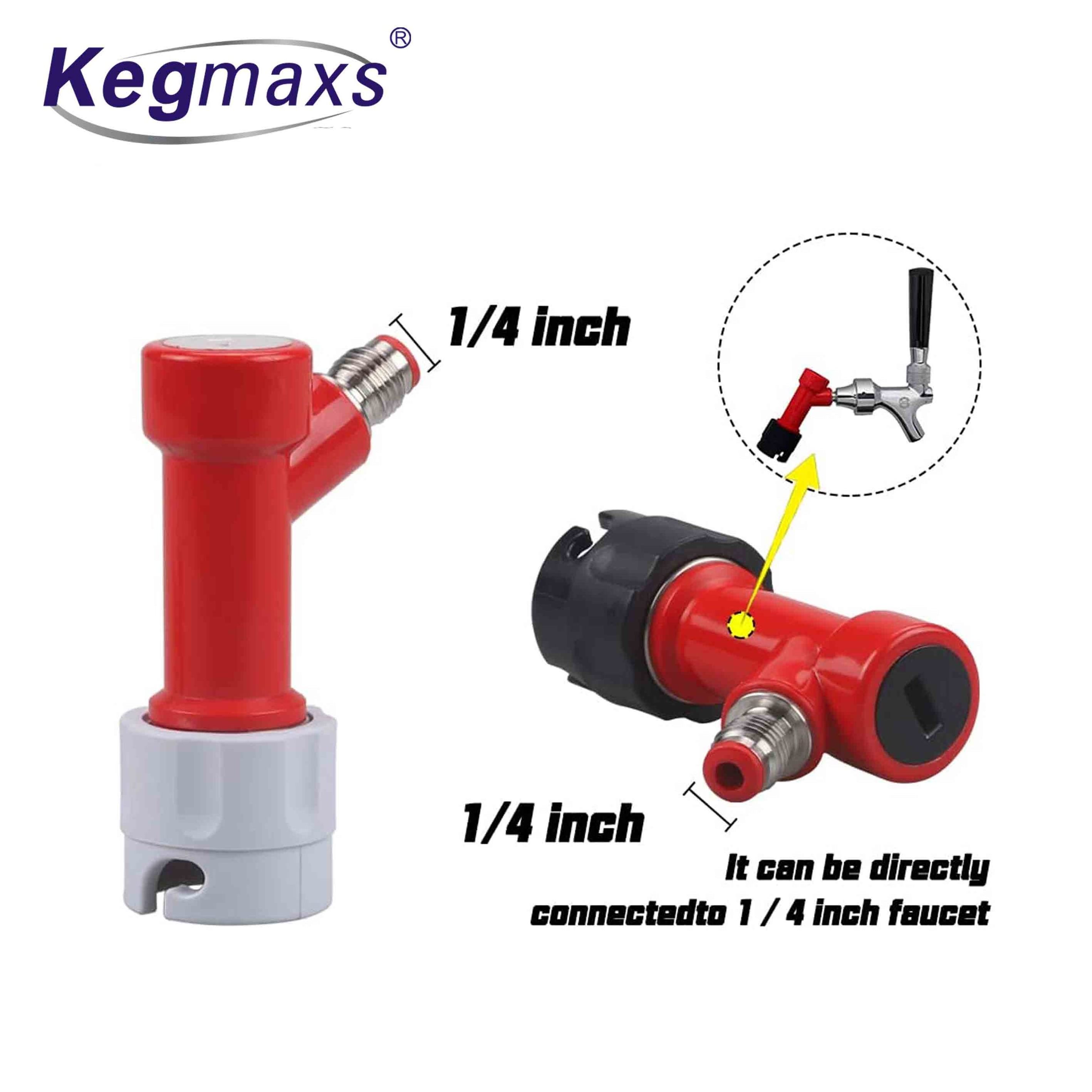 Kegmaxs Pin Lock Fitting Gas and Liquid Pin Lock Quick Disconnects for Pin Lock Keg used for Home Brewing Beer Making