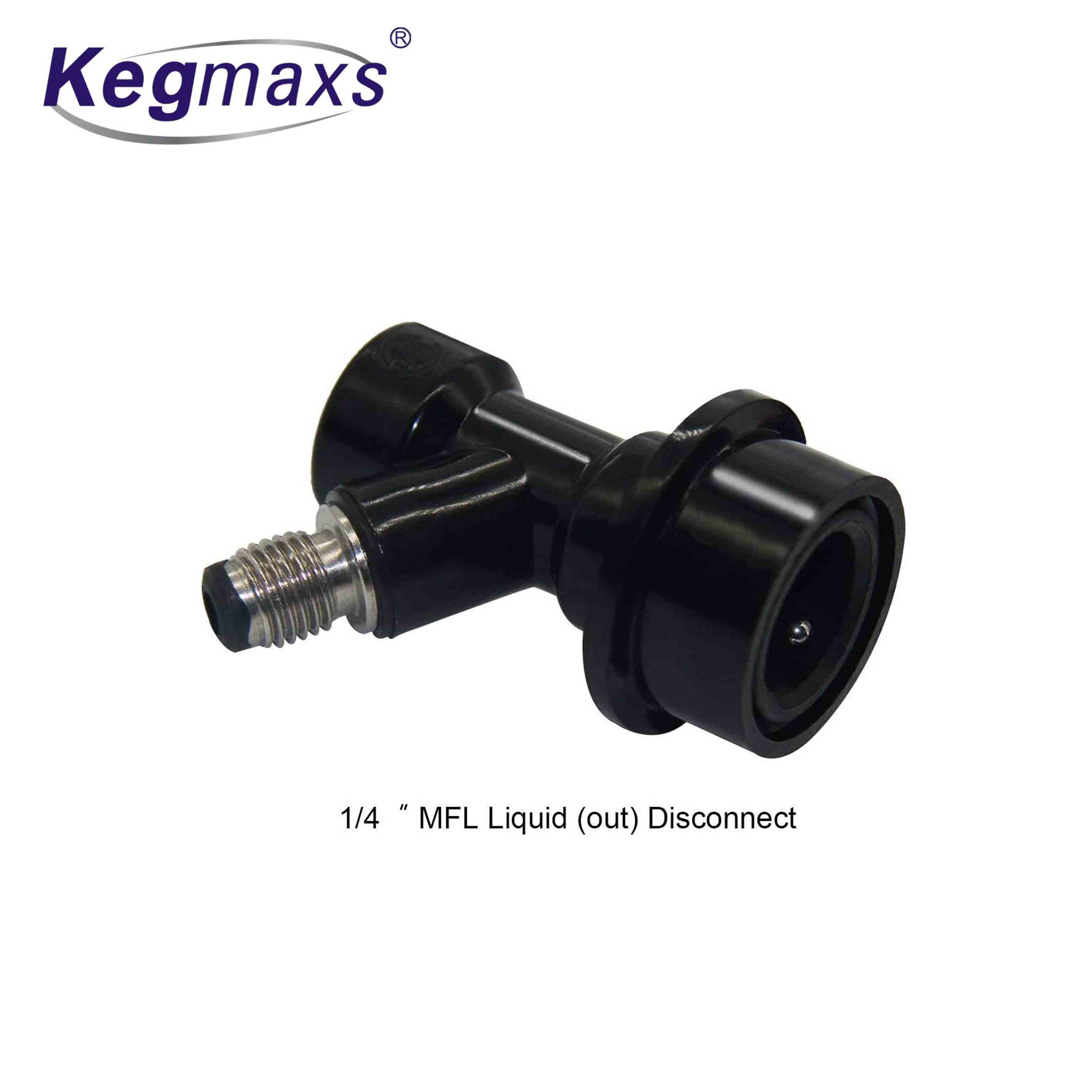 Kegmaxs Stainless Steel 304 Beer keg Tap Faucet with Ball Lock Disconnect Chromed Body for Homebrew