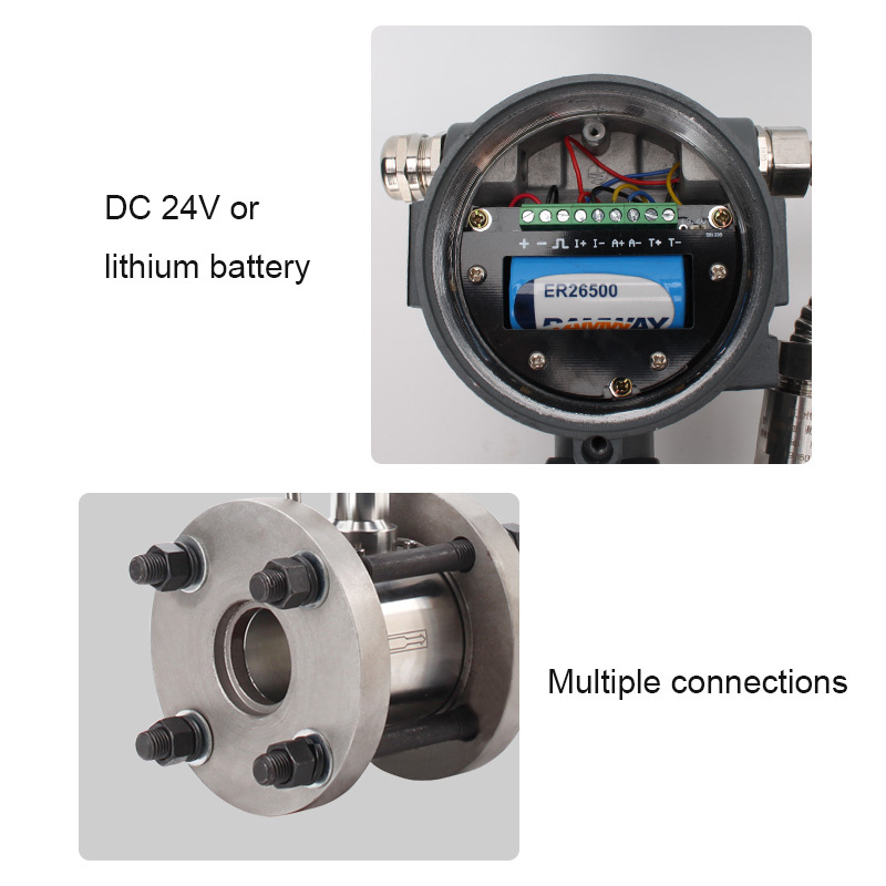 High Accuracy Stainless Steel Vortex Flowmeter Manufacturer OEM Liquid Flow Meter LPG Fuel Chlorine Natural Gas Air Compressor