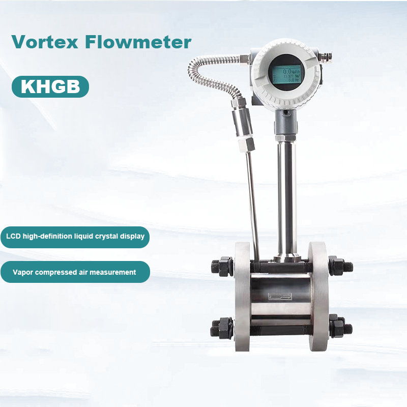 High Accuracy Stainless Steel Vortex Flowmeter Manufacturer OEM Liquid Flow Meter LPG Fuel Chlorine Natural Gas Air Compressor