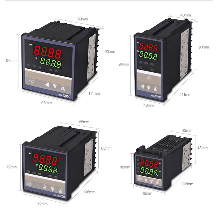 Programmable Single Universal 85-240VAC Digital PID Temperature and Humidity Controller 0-10VDC 4-20mA Display Outdoor Use