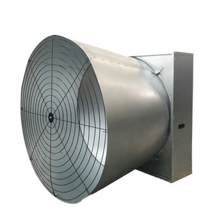 Large Airflow Wall Mounted Greenhouse Poultry Chicken House Butterfly Cone Exhaust Fan with Double Door