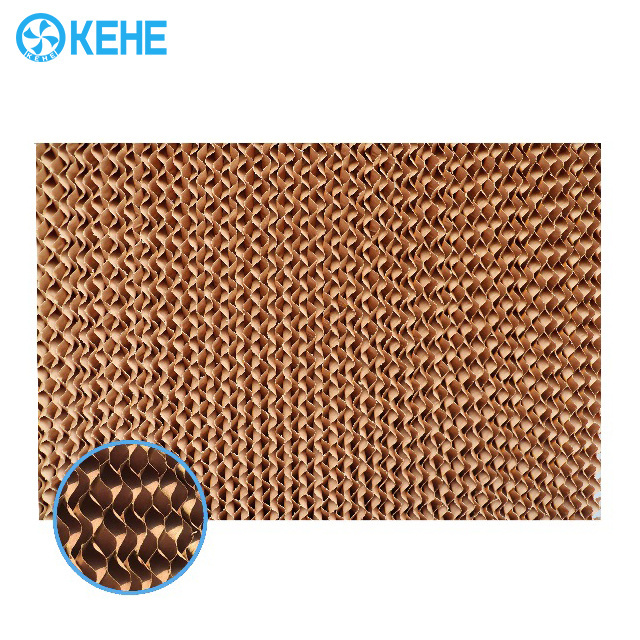 High quality cellulose kraft paper honeycomb cooling pad for poultry farm greenhouse air cooler