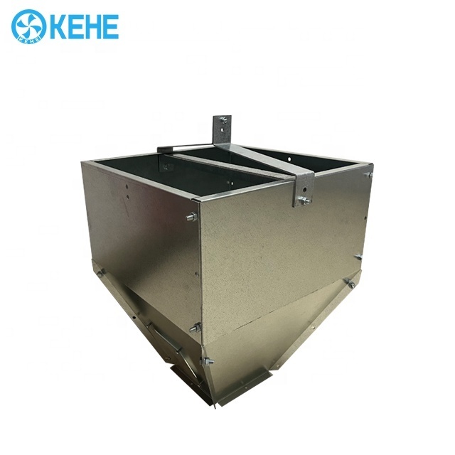 KEHE 275g Galvanized Chicken Feed Silo Tank Automatic Hopper Feeding Silo for Poultry Farms