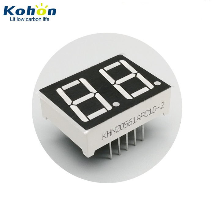 0.56 inch common anode fnd led display dual digit 7 segment for date display