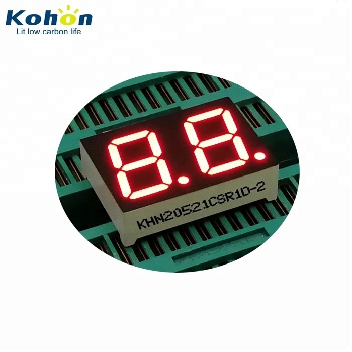 Red dual digit 0.52 inch led numeric display 2 digit 7 segment for digital indicator