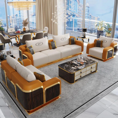 KEHUI furniture sofa set luxury living room turkish leather foshan royal classic ethiopian leaving living room furniture sofa