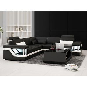 Double sided floor lounge guangdong sofa with corner set sofa couches luxury chairs sets for sofa modern set luxury living room