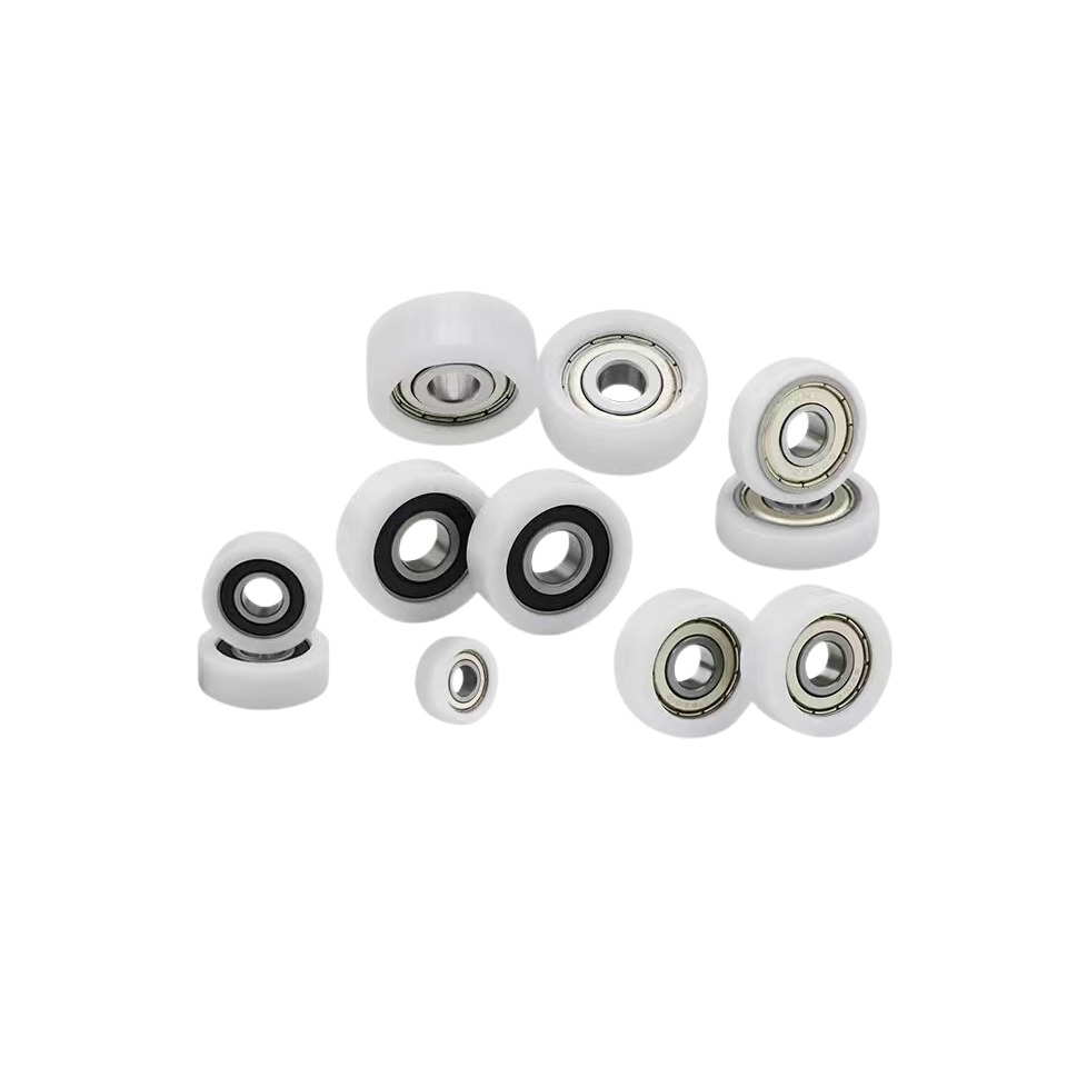 1.5 inch 2 inch silent single wheel 40*20TPR soft rubber small pulley 50*27 double bearing pu wheel skateboard bearing