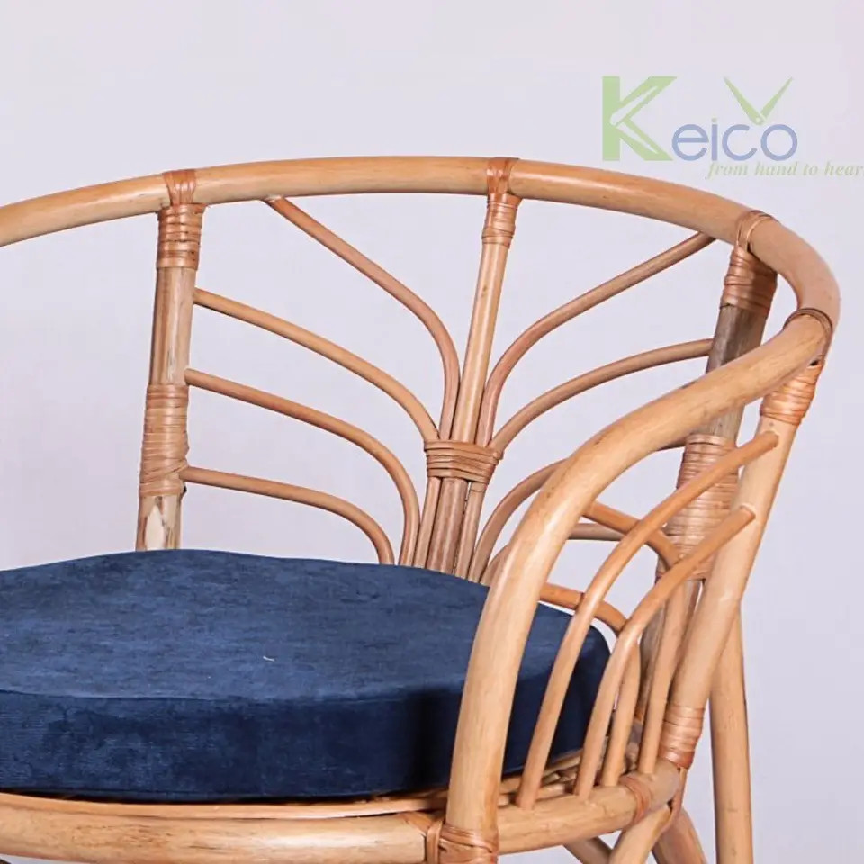 Hot Selling Traditional and Rustic Design Boho Rattan Chair for Home Decor made in Viet Nam from Keico