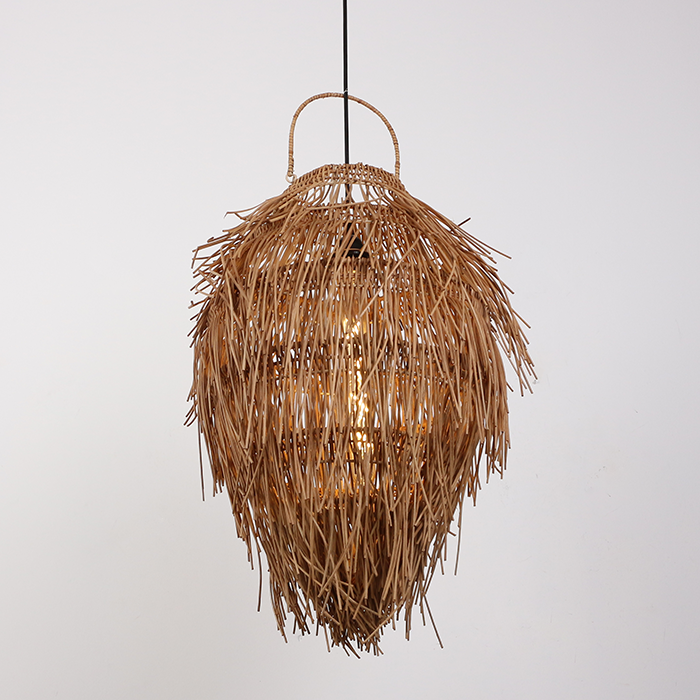 New Items Natural Eco-friendly Rattan Boho Chandeliers Rattan Pendant Light for indoor made in Vietnam