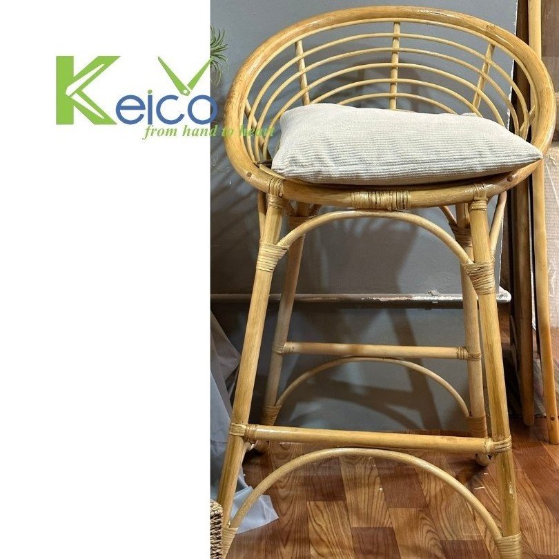 Best selling new design 2024 natural rattan furniture high quality rattan chair for home decoration coffee shop with best price