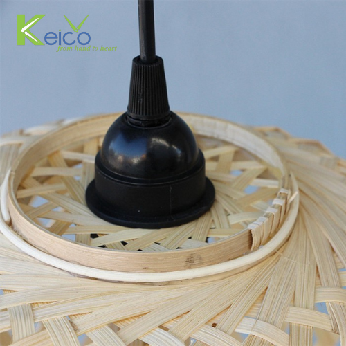 Wholesale Hand Woven natural bamboo rattan lighting parts home and garden decor Pendent Hanging Lampshade cover