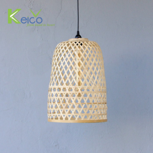 Wholesale Hand Woven natural bamboo rattan lighting parts home and garden decor Pendent Hanging Lampshade cover